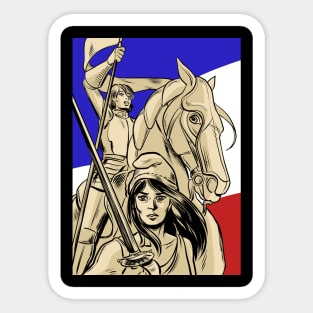 Joan of Arc and Marianne Sticker